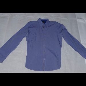Hugo Boss Dress Shirt Lattice Blue